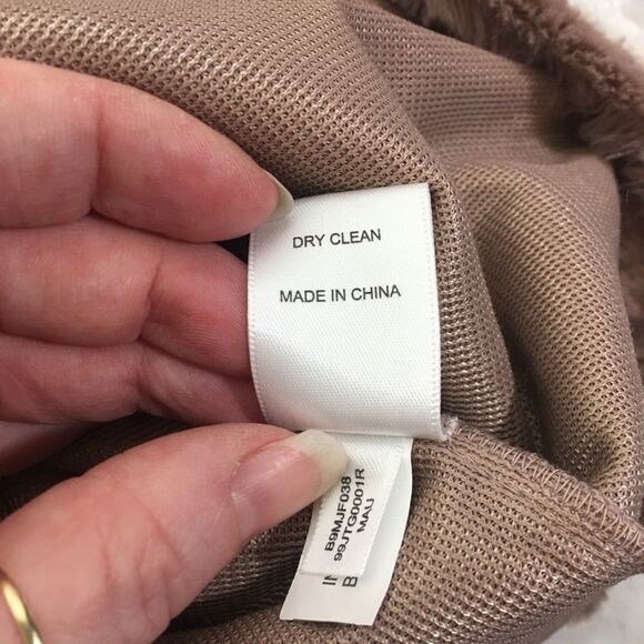 black rivet faux fur blush poncho shawl cape NEW size small medium mauve - Picture 7 of 10